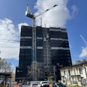 Grandton Applecross Building - Construction Update - September 2023 - View from Ground Level