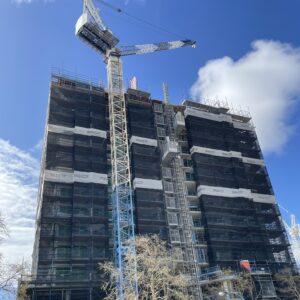 Grandton Applecross Building - Construction Update - September 2023 - View from Ground Level
